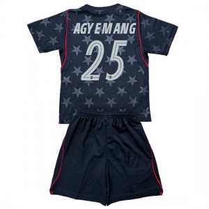 Yhdysvallat Patrick Agyemang #25 Jalkapallovaatteet Lasten Vieraspeliasu MM-kisat 2026 Lyhythihainen (+ Lyhyet housut)
